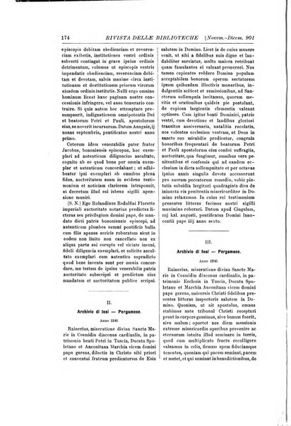 Rivista delle biblioteche e degli archivi periodico di biblioteconomia e di bibliografia di paleografia e di archivistica