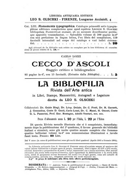 Rivista delle biblioteche e degli archivi periodico di biblioteconomia e di bibliografia di paleografia e di archivistica