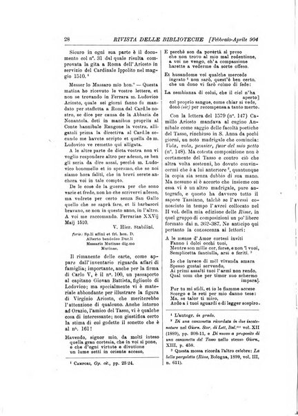 Rivista delle biblioteche e degli archivi periodico di biblioteconomia e di bibliografia di paleografia e di archivistica