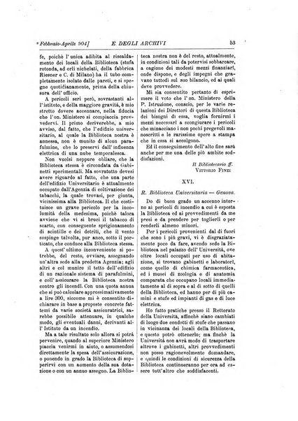 Rivista delle biblioteche e degli archivi periodico di biblioteconomia e di bibliografia di paleografia e di archivistica