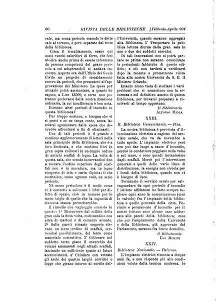 Rivista delle biblioteche e degli archivi periodico di biblioteconomia e di bibliografia di paleografia e di archivistica