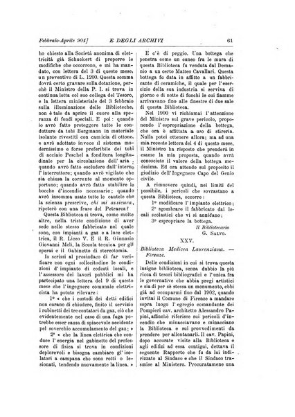 Rivista delle biblioteche e degli archivi periodico di biblioteconomia e di bibliografia di paleografia e di archivistica