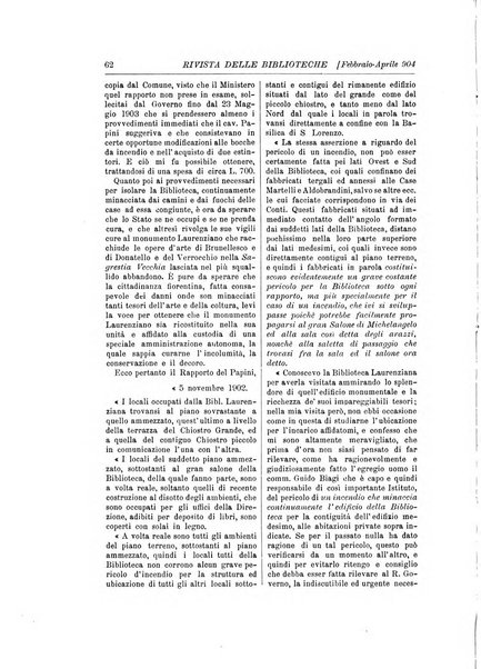 Rivista delle biblioteche e degli archivi periodico di biblioteconomia e di bibliografia di paleografia e di archivistica