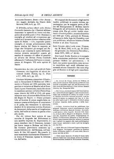 Rivista delle biblioteche e degli archivi periodico di biblioteconomia e di bibliografia di paleografia e di archivistica