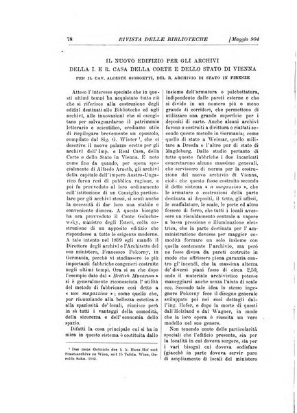 Rivista delle biblioteche e degli archivi periodico di biblioteconomia e di bibliografia di paleografia e di archivistica