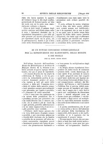 Rivista delle biblioteche e degli archivi periodico di biblioteconomia e di bibliografia di paleografia e di archivistica