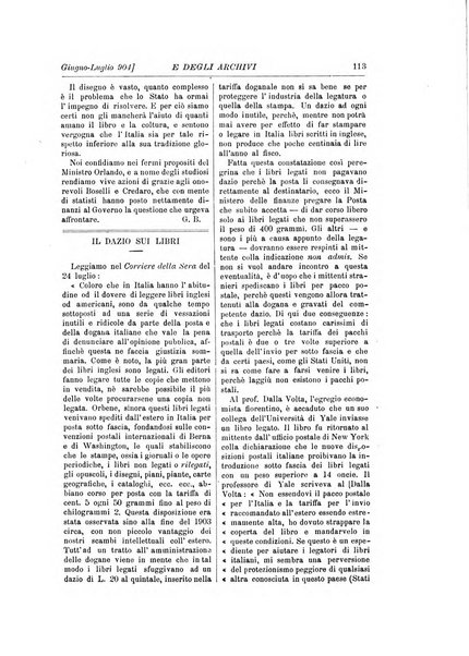 Rivista delle biblioteche e degli archivi periodico di biblioteconomia e di bibliografia di paleografia e di archivistica