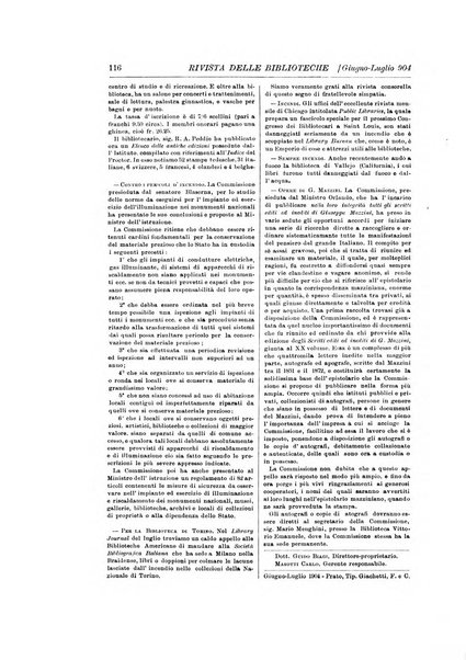 Rivista delle biblioteche e degli archivi periodico di biblioteconomia e di bibliografia di paleografia e di archivistica