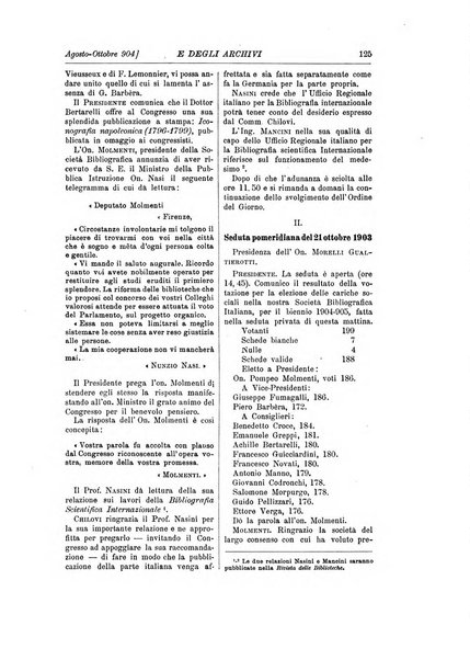 Rivista delle biblioteche e degli archivi periodico di biblioteconomia e di bibliografia di paleografia e di archivistica