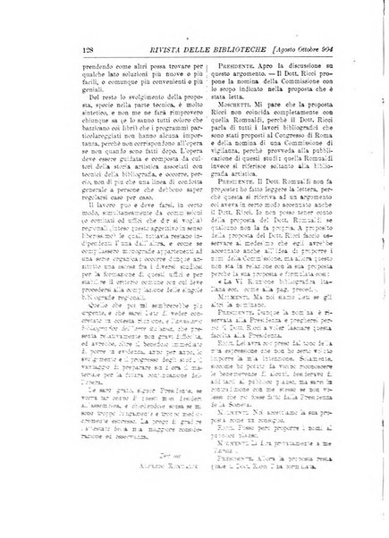 Rivista delle biblioteche e degli archivi periodico di biblioteconomia e di bibliografia di paleografia e di archivistica