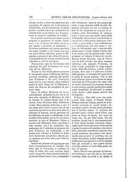 Rivista delle biblioteche e degli archivi periodico di biblioteconomia e di bibliografia di paleografia e di archivistica