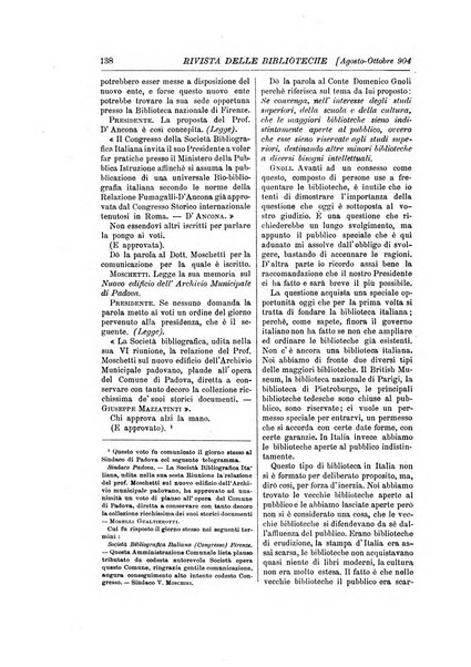 Rivista delle biblioteche e degli archivi periodico di biblioteconomia e di bibliografia di paleografia e di archivistica