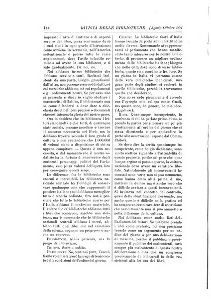 Rivista delle biblioteche e degli archivi periodico di biblioteconomia e di bibliografia di paleografia e di archivistica