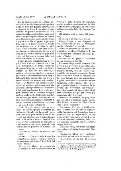 Rivista delle biblioteche e degli archivi periodico di biblioteconomia e di bibliografia di paleografia e di archivistica