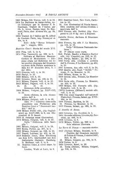 Rivista delle biblioteche e degli archivi periodico di biblioteconomia e di bibliografia di paleografia e di archivistica