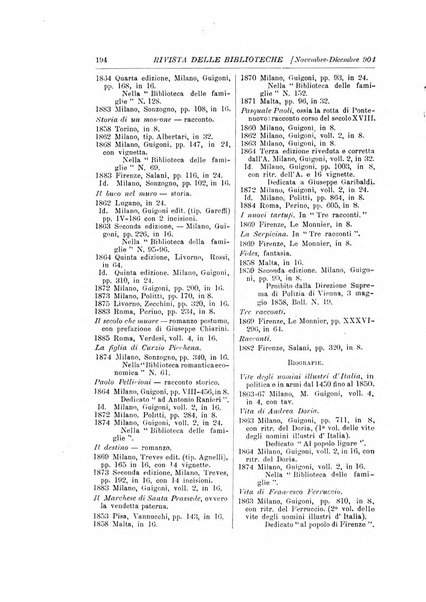 Rivista delle biblioteche e degli archivi periodico di biblioteconomia e di bibliografia di paleografia e di archivistica