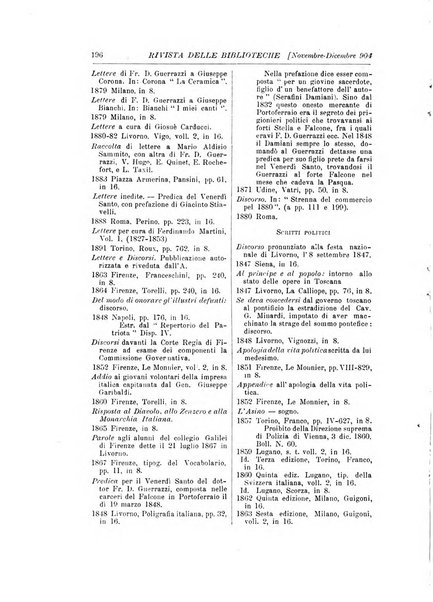 Rivista delle biblioteche e degli archivi periodico di biblioteconomia e di bibliografia di paleografia e di archivistica