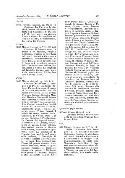 Rivista delle biblioteche e degli archivi periodico di biblioteconomia e di bibliografia di paleografia e di archivistica