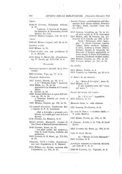 Rivista delle biblioteche e degli archivi periodico di biblioteconomia e di bibliografia di paleografia e di archivistica