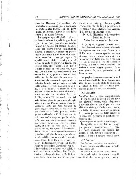 Rivista delle biblioteche e degli archivi periodico di biblioteconomia e di bibliografia di paleografia e di archivistica