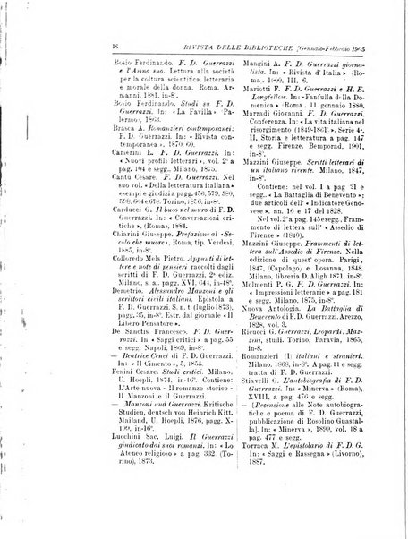 Rivista delle biblioteche e degli archivi periodico di biblioteconomia e di bibliografia di paleografia e di archivistica