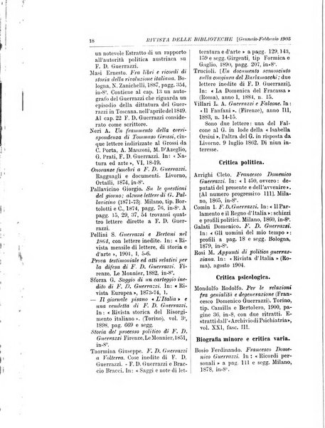 Rivista delle biblioteche e degli archivi periodico di biblioteconomia e di bibliografia di paleografia e di archivistica