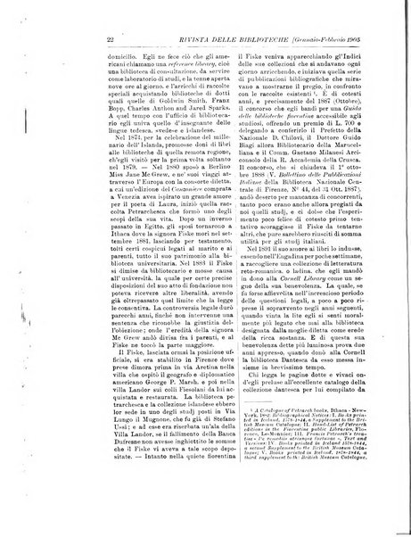 Rivista delle biblioteche e degli archivi periodico di biblioteconomia e di bibliografia di paleografia e di archivistica