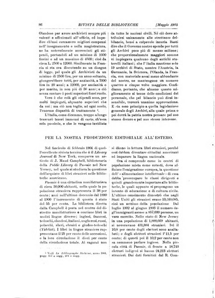 Rivista delle biblioteche e degli archivi periodico di biblioteconomia e di bibliografia di paleografia e di archivistica