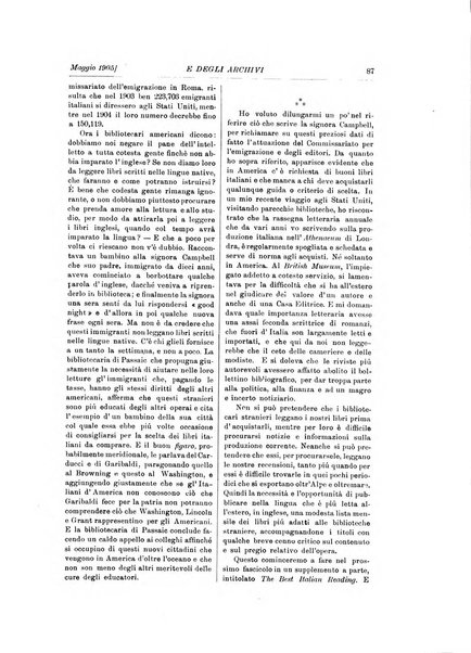 Rivista delle biblioteche e degli archivi periodico di biblioteconomia e di bibliografia di paleografia e di archivistica