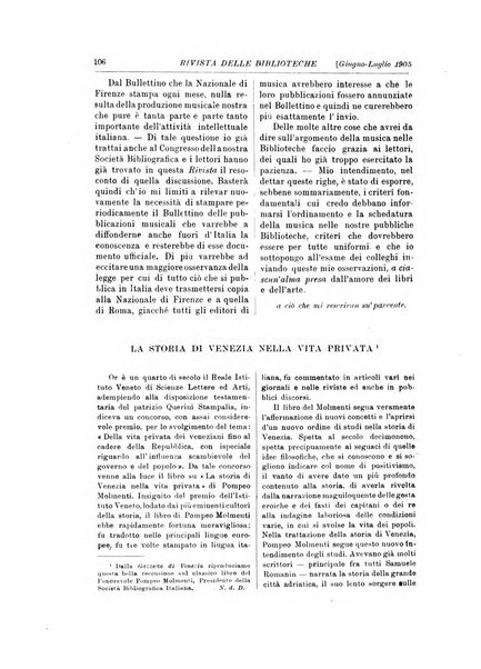 Rivista delle biblioteche e degli archivi periodico di biblioteconomia e di bibliografia di paleografia e di archivistica