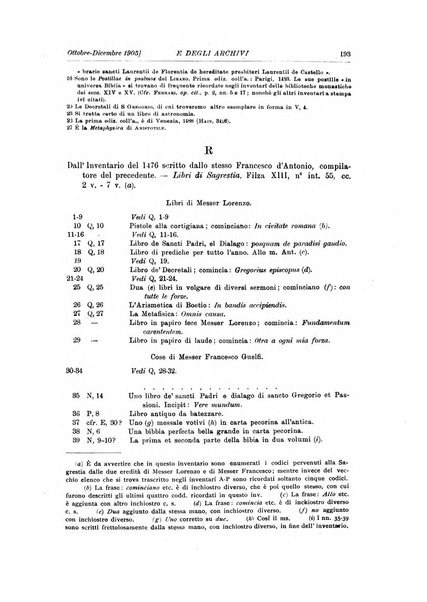 Rivista delle biblioteche e degli archivi periodico di biblioteconomia e di bibliografia di paleografia e di archivistica