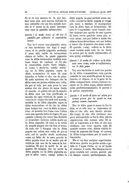 Rivista delle biblioteche e degli archivi periodico di biblioteconomia e di bibliografia di paleografia e di archivistica