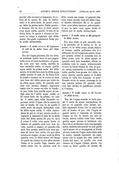 Rivista delle biblioteche e degli archivi periodico di biblioteconomia e di bibliografia di paleografia e di archivistica