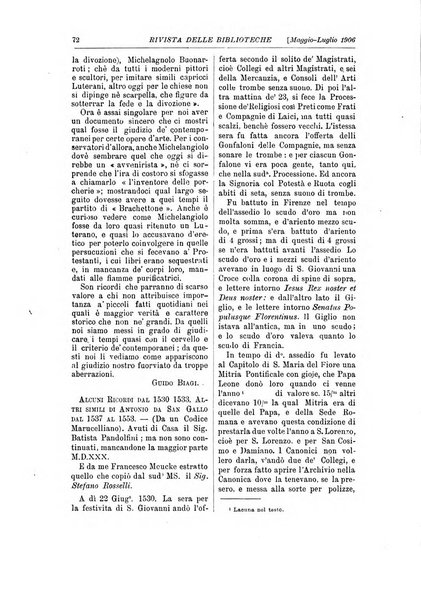 Rivista delle biblioteche e degli archivi periodico di biblioteconomia e di bibliografia di paleografia e di archivistica