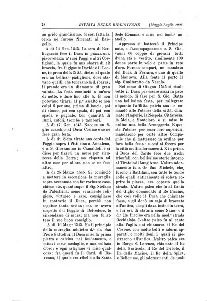 Rivista delle biblioteche e degli archivi periodico di biblioteconomia e di bibliografia di paleografia e di archivistica