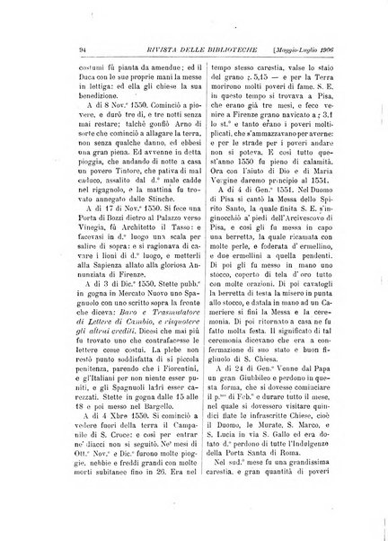 Rivista delle biblioteche e degli archivi periodico di biblioteconomia e di bibliografia di paleografia e di archivistica