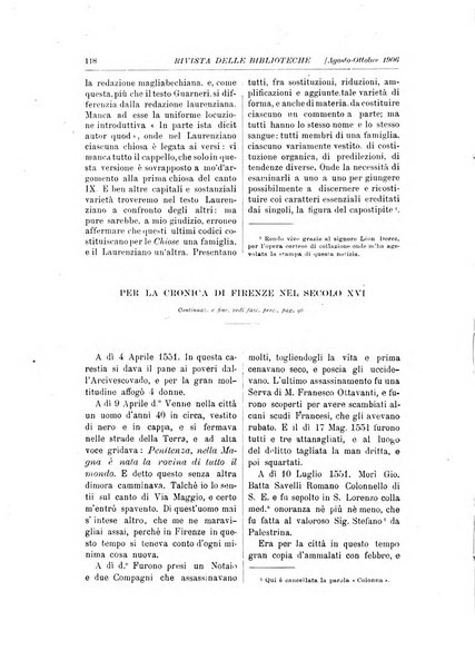 Rivista delle biblioteche e degli archivi periodico di biblioteconomia e di bibliografia di paleografia e di archivistica