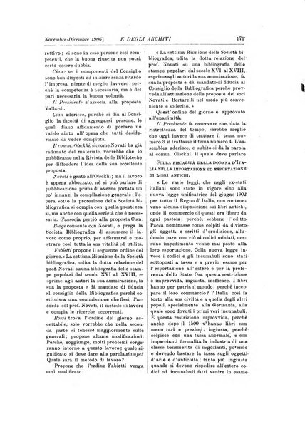 Rivista delle biblioteche e degli archivi periodico di biblioteconomia e di bibliografia di paleografia e di archivistica