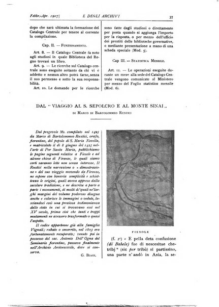 Rivista delle biblioteche e degli archivi periodico di biblioteconomia e di bibliografia di paleografia e di archivistica