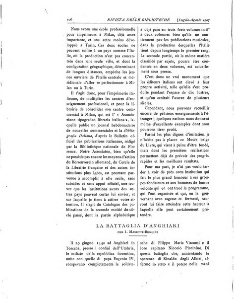 Rivista delle biblioteche e degli archivi periodico di biblioteconomia e di bibliografia di paleografia e di archivistica