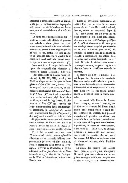 Rivista delle biblioteche e degli archivi periodico di biblioteconomia e di bibliografia di paleografia e di archivistica