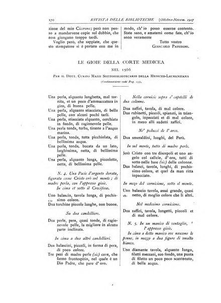 Rivista delle biblioteche e degli archivi periodico di biblioteconomia e di bibliografia di paleografia e di archivistica