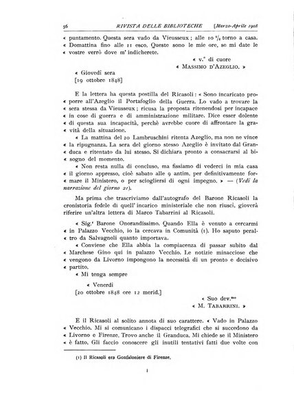 Rivista delle biblioteche e degli archivi periodico di biblioteconomia e di bibliografia di paleografia e di archivistica