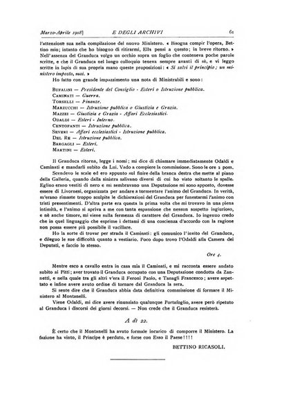 Rivista delle biblioteche e degli archivi periodico di biblioteconomia e di bibliografia di paleografia e di archivistica