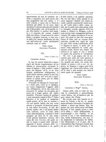 Rivista delle biblioteche e degli archivi periodico di biblioteconomia e di bibliografia di paleografia e di archivistica