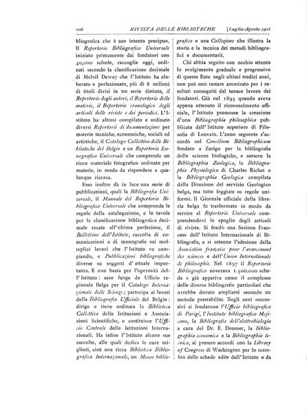 Rivista delle biblioteche e degli archivi periodico di biblioteconomia e di bibliografia di paleografia e di archivistica