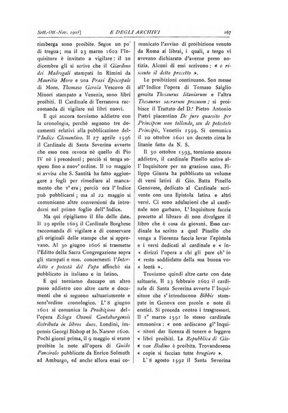 Rivista delle biblioteche e degli archivi periodico di biblioteconomia e di bibliografia di paleografia e di archivistica