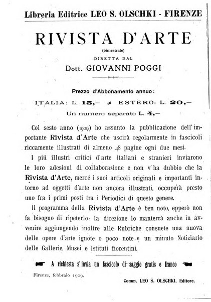 Rivista delle biblioteche e degli archivi periodico di biblioteconomia e di bibliografia di paleografia e di archivistica