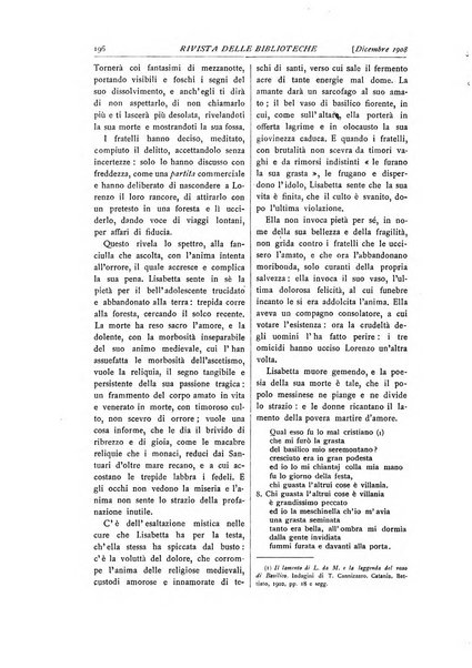 Rivista delle biblioteche e degli archivi periodico di biblioteconomia e di bibliografia di paleografia e di archivistica