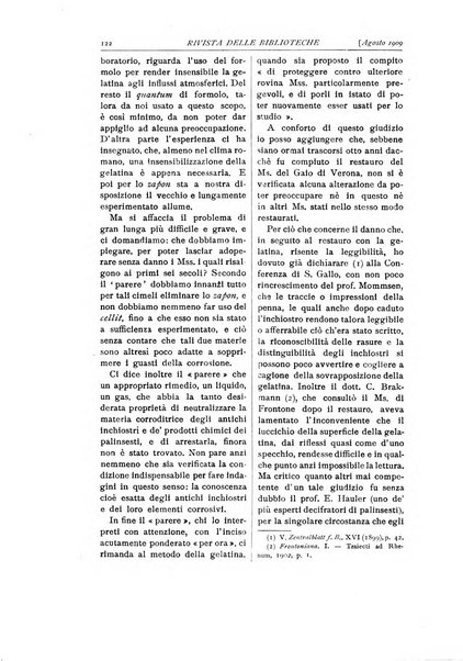 Rivista delle biblioteche e degli archivi periodico di biblioteconomia e di bibliografia di paleografia e di archivistica